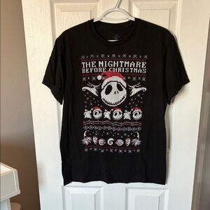 EUC The Nightmare Before Christmas Graphic Tee, Size Medium